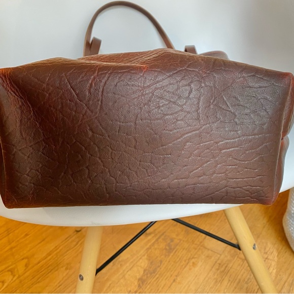 NEW cherry bison limited edition Go Forth Goods deluxe large slim avery tote - Picture 2 of 5